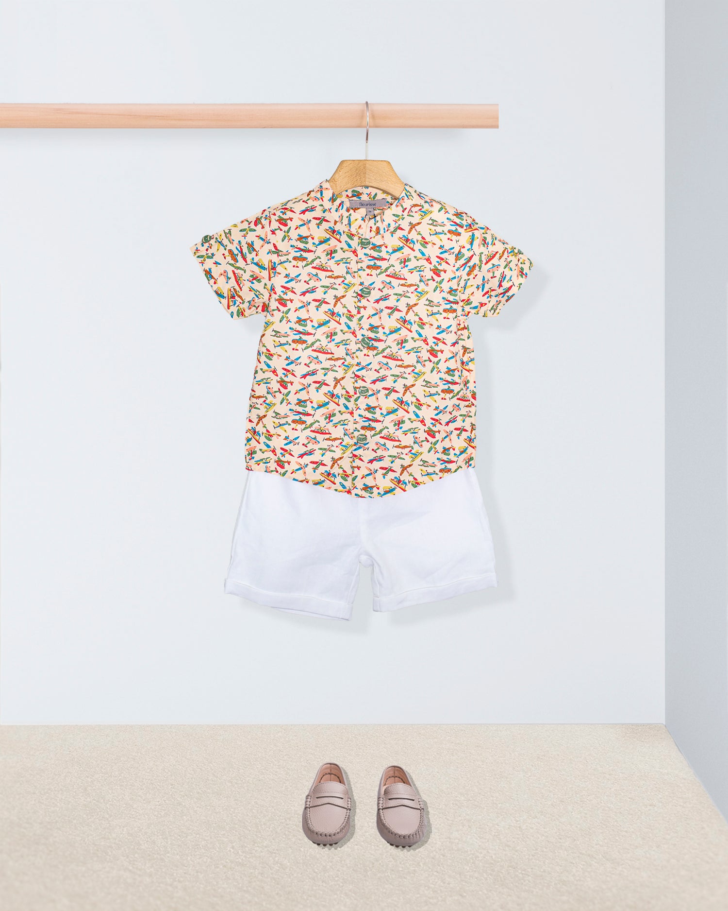 Brando Liberty Adventure Peach Cuff Shorts Outfit